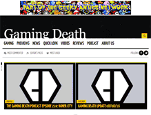 Tablet Screenshot of gamingdeath.com